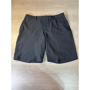 Nike Golf Dri-FIT Mens Black Performance Shorts Size 36 Flat Front 10" Inseam